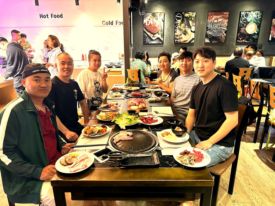 The Pho Heaven team at our monthly team dinner